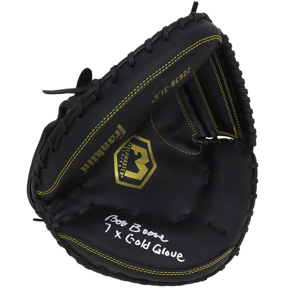Bob Boone Signed Catchers Glove Inscribed "7x Gold Glove" (Schwartz
