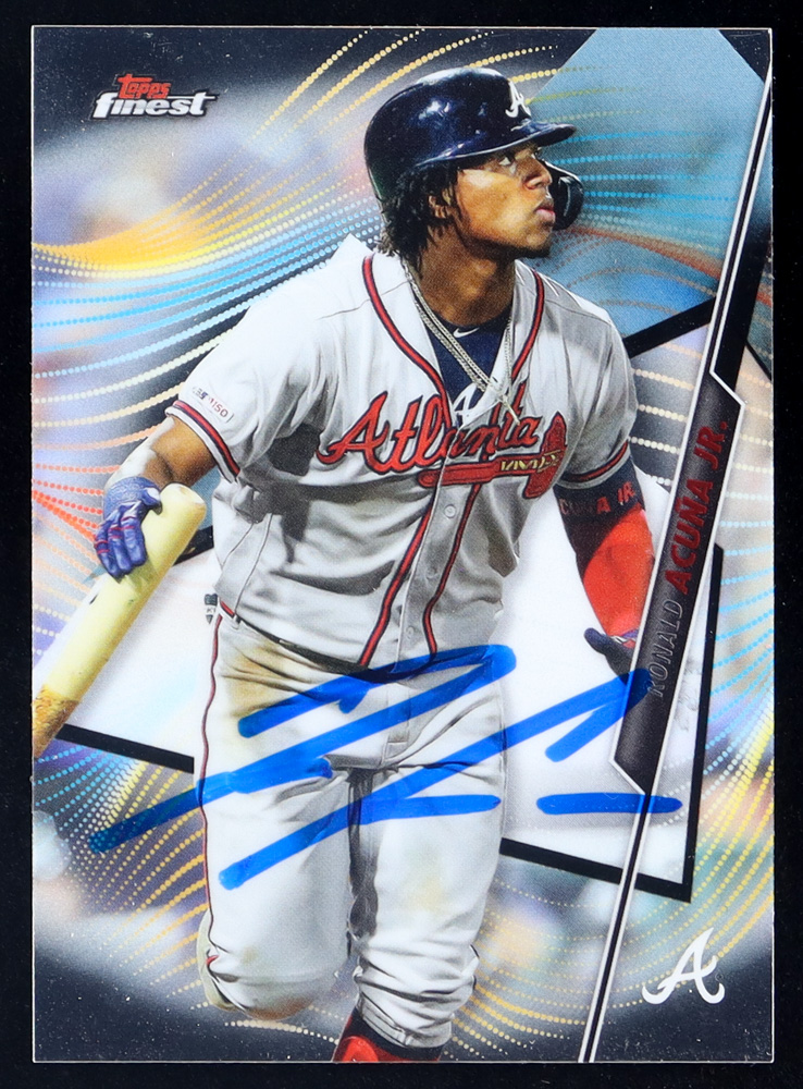 Ronald Acuna Jr. Signed 2020 Finest #25 (JSA) at PristineAuction.com Ronald Acuna Jr. Signed 2020 Finest #25 (JSA) at PristineAuction.com