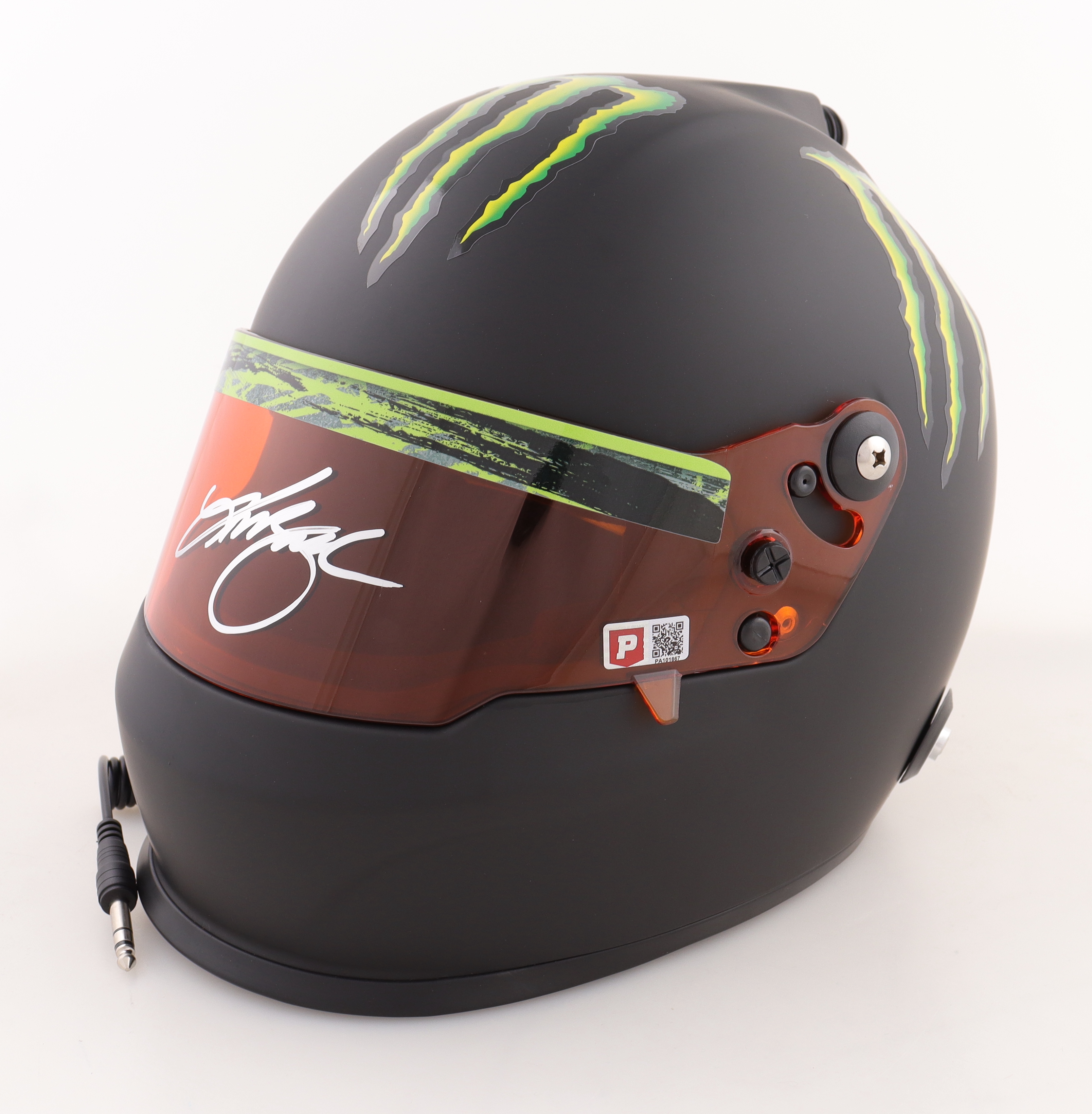 Kurt Busch Signed NASCAR Monster Energy Full-Size Helmet (PA) at PristineAuction.com Kurt Busch Signed NASCAR Monster Energy Full-Size Helmet (PA) at PristineAuction.com