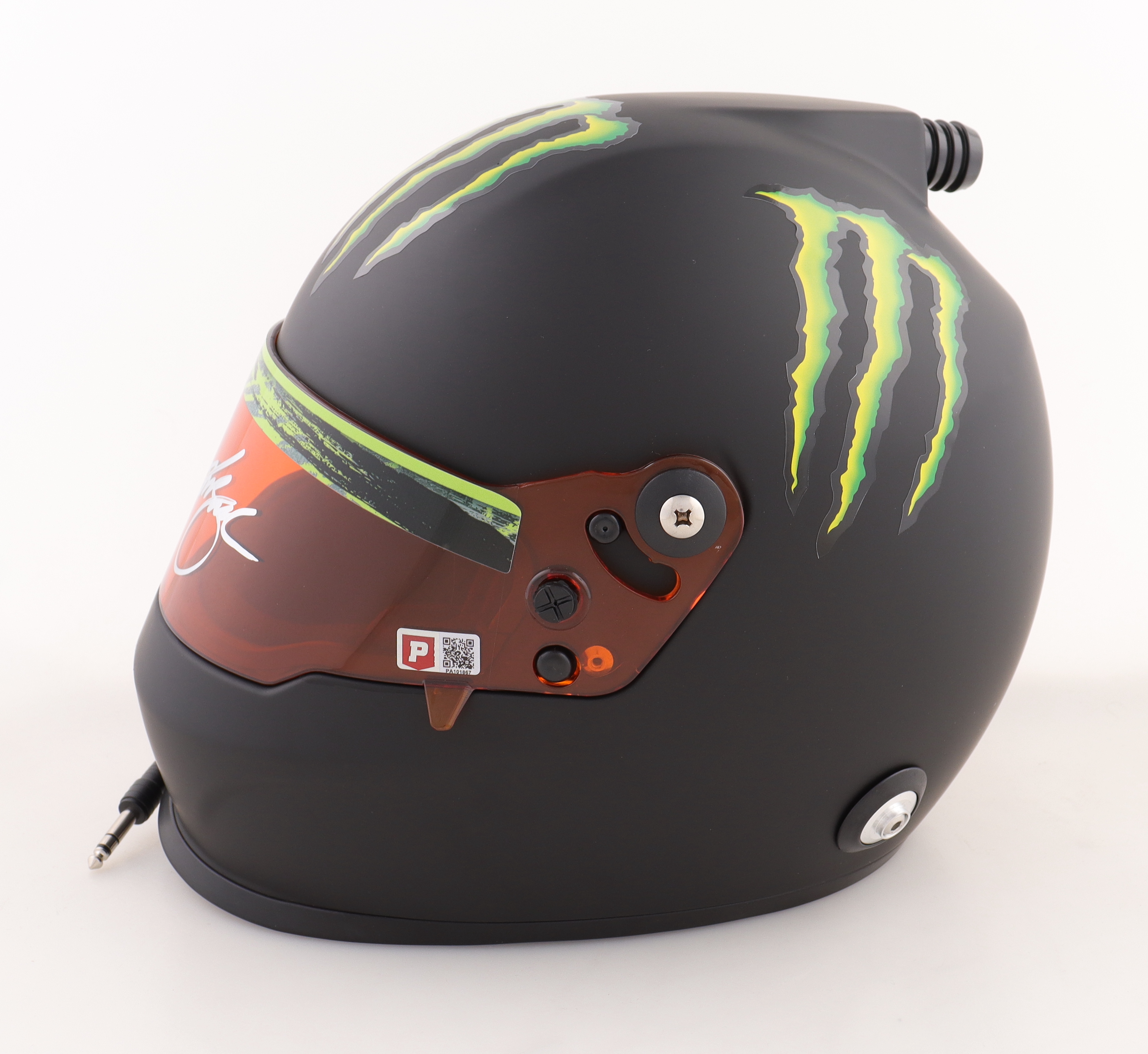 Kurt Busch Signed NASCAR Monster Energy Full-Size Helmet (PA) at PristineAuction.com Kurt Busch Signed NASCAR Monster Energy Full-Size Helmet (PA) at PristineAuction.com