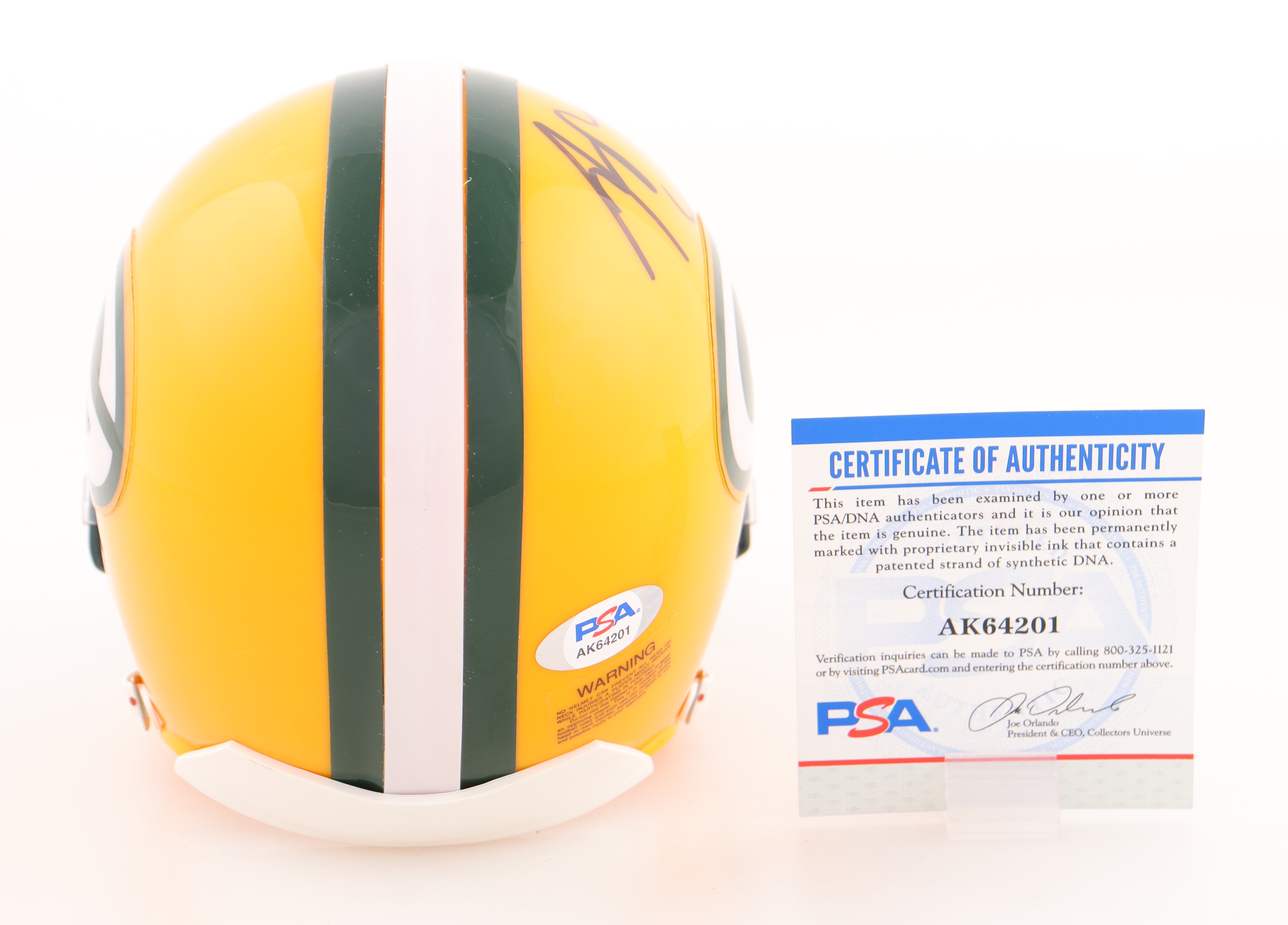 Aaron Rodgers Signed Packers Mini Helmet (PSA) at PristineAuction.com Aaron Rodgers Signed Packers Mini Helmet (PSA) at PristineAuction.com