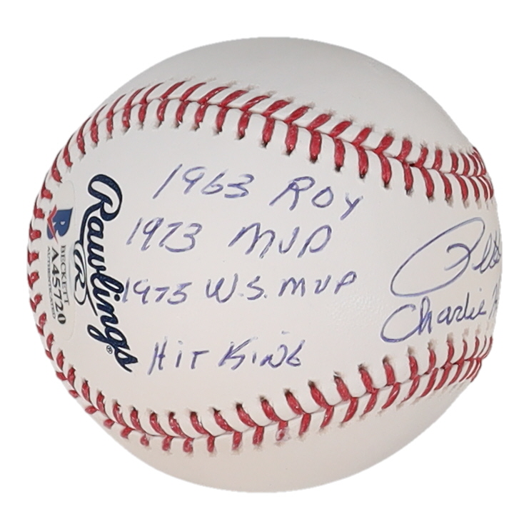 Pete Rose Signed OML Baseball With Multiple Inscriptions (Beckett) at PristineAuction.com Pete Rose Signed OML Baseball With Multiple Inscriptions (Beckett) at PristineAuction.com