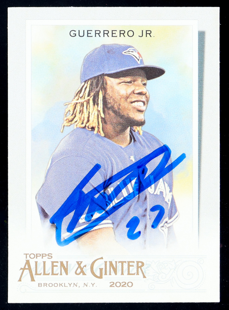 Vladimir Guerrero Jr. Signed 2020 Topps Allen and Ginter #50 (JSA) at PristineAuction.com Vladimir Guerrero Jr. Signed 2020 Topps Allen and Ginter #50 (JSA) at PristineAuction.com