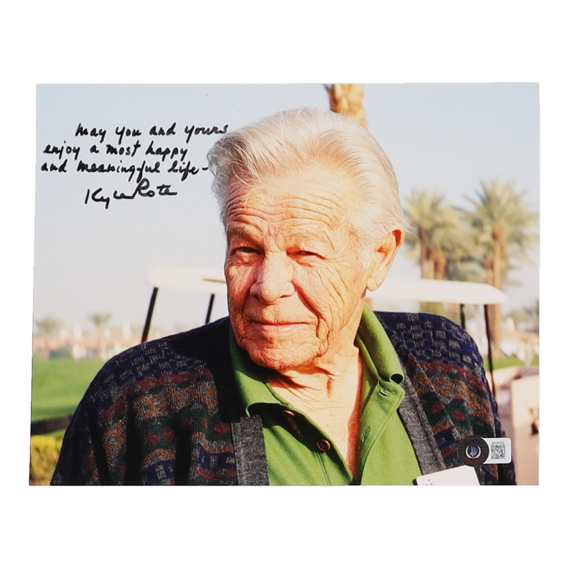 Kyle Rote Signed 8x10 Photo With Extensive Inscription (Beckett) at PristineAuction.com Kyle Rote Signed 8x10 Photo With Extensive Inscription (Beckett) at PristineAuction.com