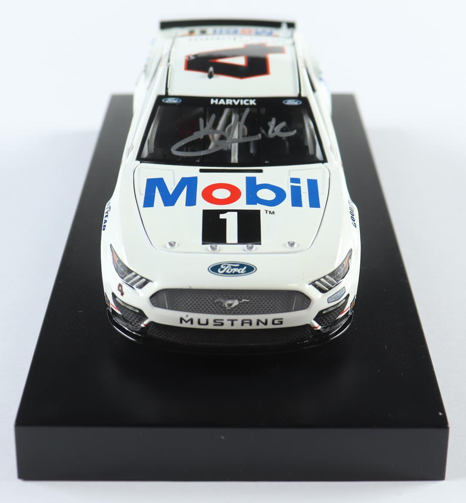 Kevin Harvick Signed LE NASCAR #4 Mobil 1 Throwback 2021 Mustang - 1:24 Diecast Car (PA) at PristineAuction.com Kevin Harvick Signed LE NASCAR #4 Mobil 1 Throwback 2021 Mustang - 1:24 Diecast Car (PA) at PristineAuction.com
