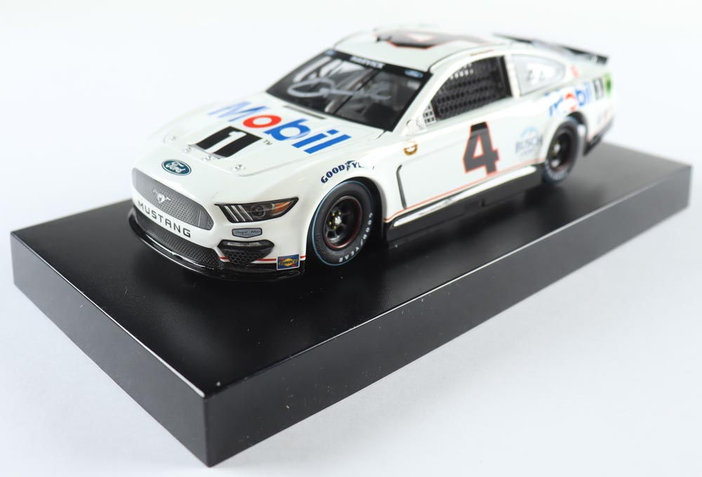 Kevin Harvick Signed LE NASCAR #4 Mobil 1 Throwback 2021 Mustang - 1:24 Diecast Car (PA) at PristineAuction.com Kevin Harvick Signed LE NASCAR #4 Mobil 1 Throwback 2021 Mustang - 1:24 Diecast Car (PA) at PristineAuction.com