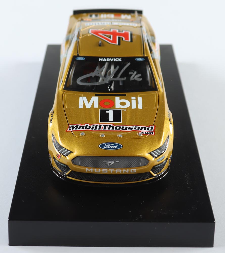 Kevin Harvick Signed LE NASCAR #4 Mobil 1 Thousand.com 2021 Mustang - 1:24 Diecast Car (PA) at PristineAuction.com Kevin Harvick Signed LE NASCAR #4 Mobil 1 Thousand.com 2021 Mustang - 1:24 Diecast Car (PA) at PristineAuction.com