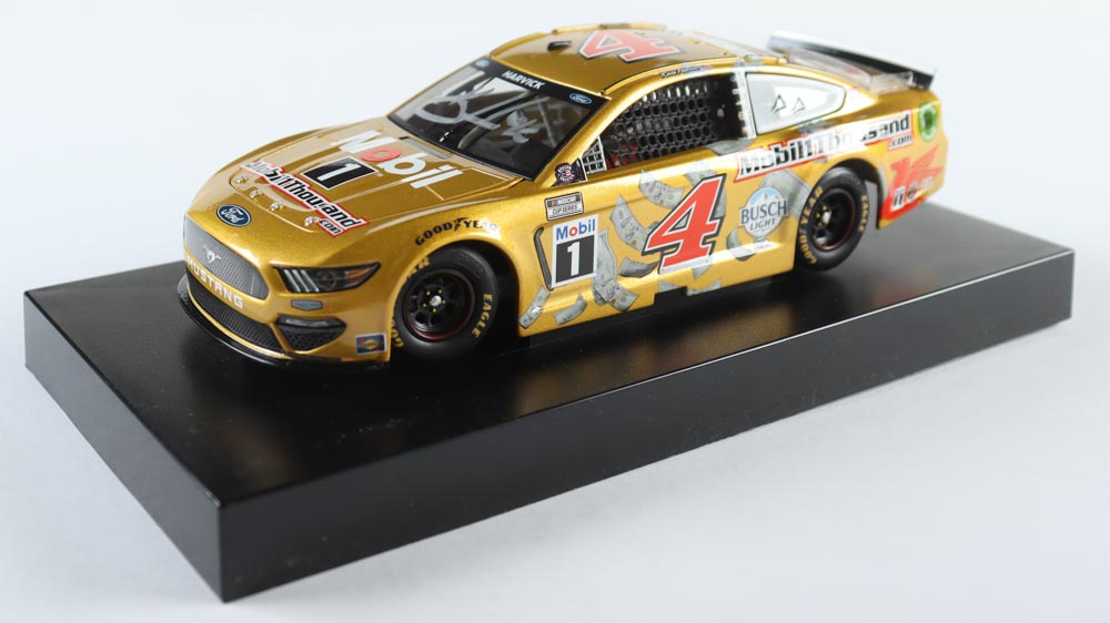 Kevin Harvick Signed LE NASCAR #4 Mobil 1 Thousand.com 2021 Mustang - 1:24 Diecast Car (PA) at PristineAuction.com Kevin Harvick Signed LE NASCAR #4 Mobil 1 Thousand.com 2021 Mustang - 1:24 Diecast Car (PA) at PristineAuction.com