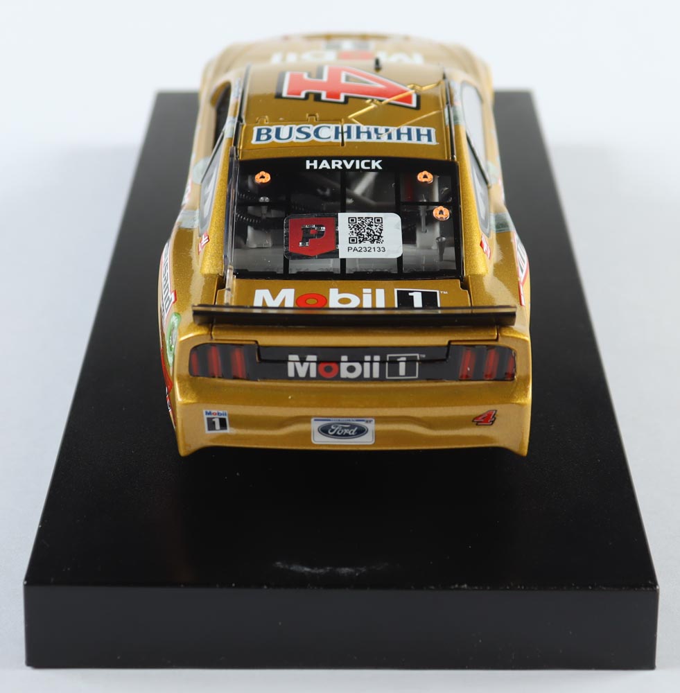 Kevin Harvick Signed LE NASCAR #4 Mobil 1 Thousand.com 2021 Mustang - 1:24 Diecast Car (PA) at PristineAuction.com Kevin Harvick Signed LE NASCAR #4 Mobil 1 Thousand.com 2021 Mustang - 1:24 Diecast Car (PA) at PristineAuction.com