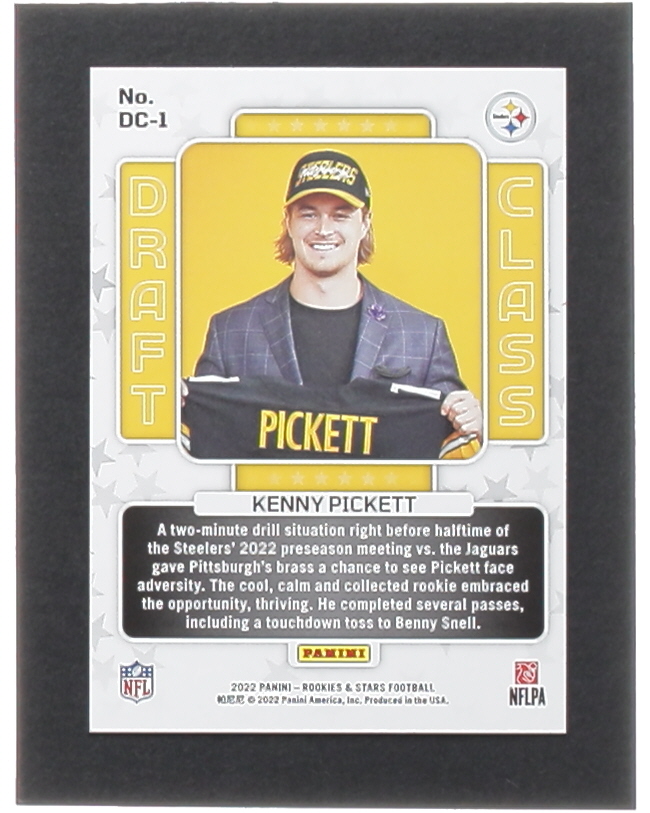 Kenny Pickett 2022 Rookies and Stars Draft Class #1 RC at PristineAuction.com Kenny Pickett 2022 Rookies and Stars Draft Class #1 RC at PristineAuction.com