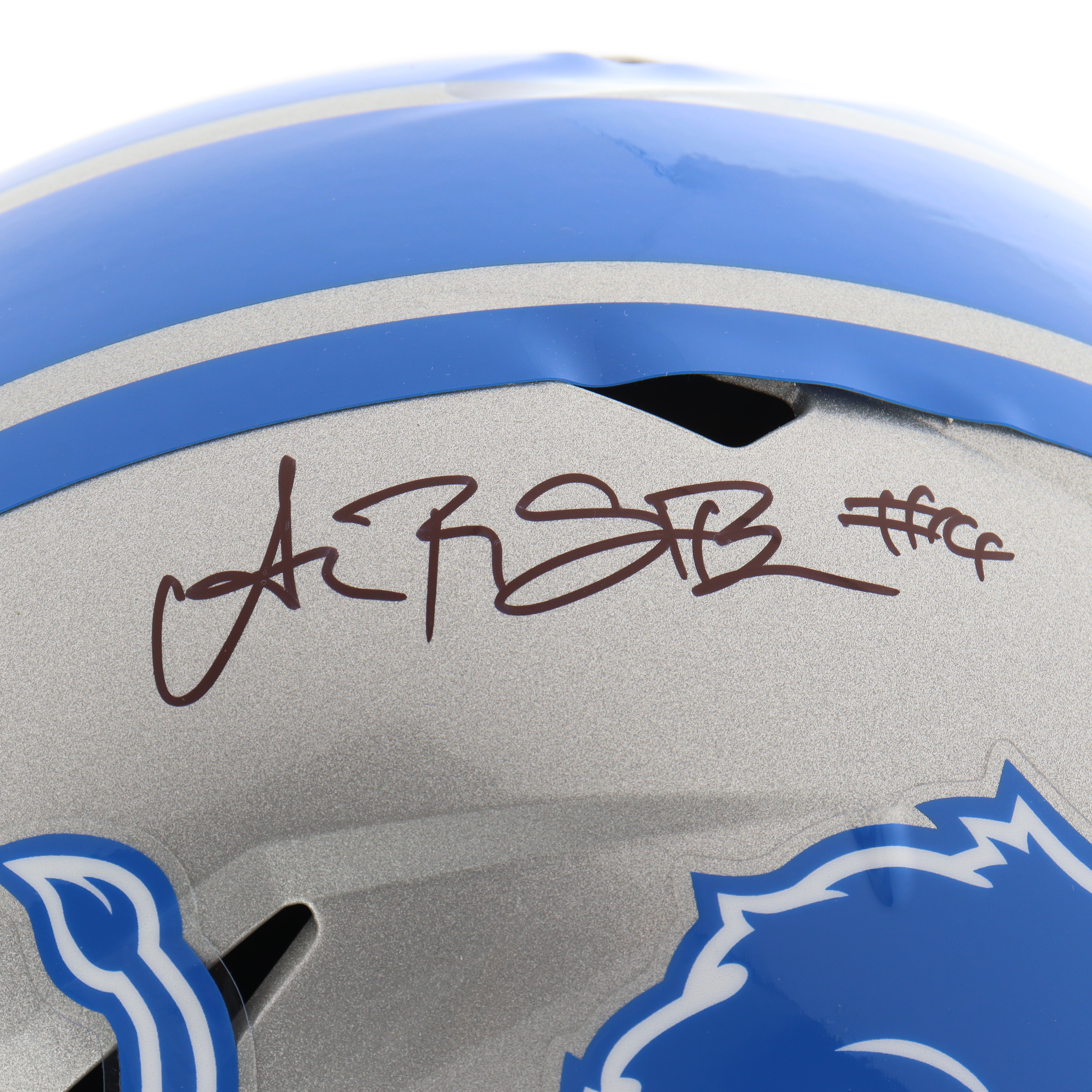 Amon-Ra St. Brown Signed Lions Full-Size Speed Helmet (Beckett) at PristineAuction.com Amon-Ra St. Brown Signed Lions Full-Size Speed Helmet (Beckett) at PristineAuction.com