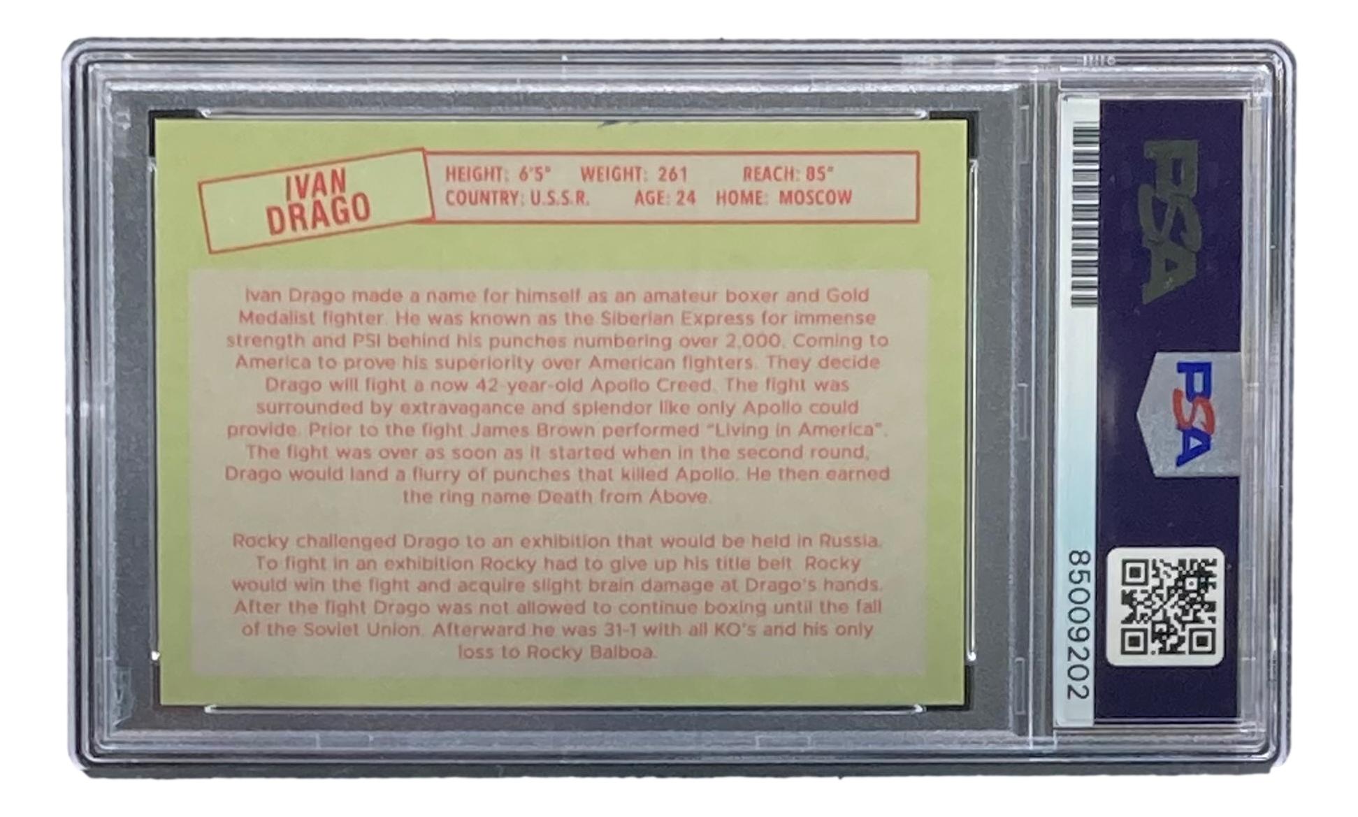 Dolph Lundgren Signed Rocky IV Trading Card (PSA) at PristineAuction.com Dolph Lundgren Signed Rocky IV Trading Card (PSA) at PristineAuction.com