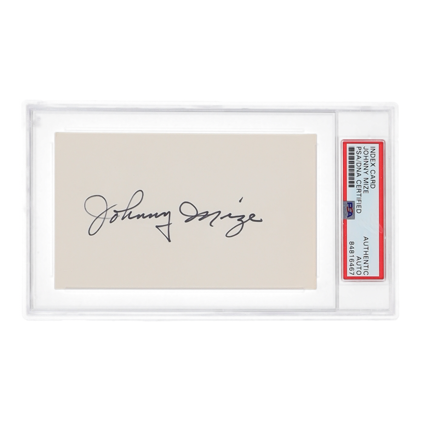 Johnny Mize Signed Cut (PSA) at PristineAuction.com Johnny Mize Signed Cut (PSA) at PristineAuction.com