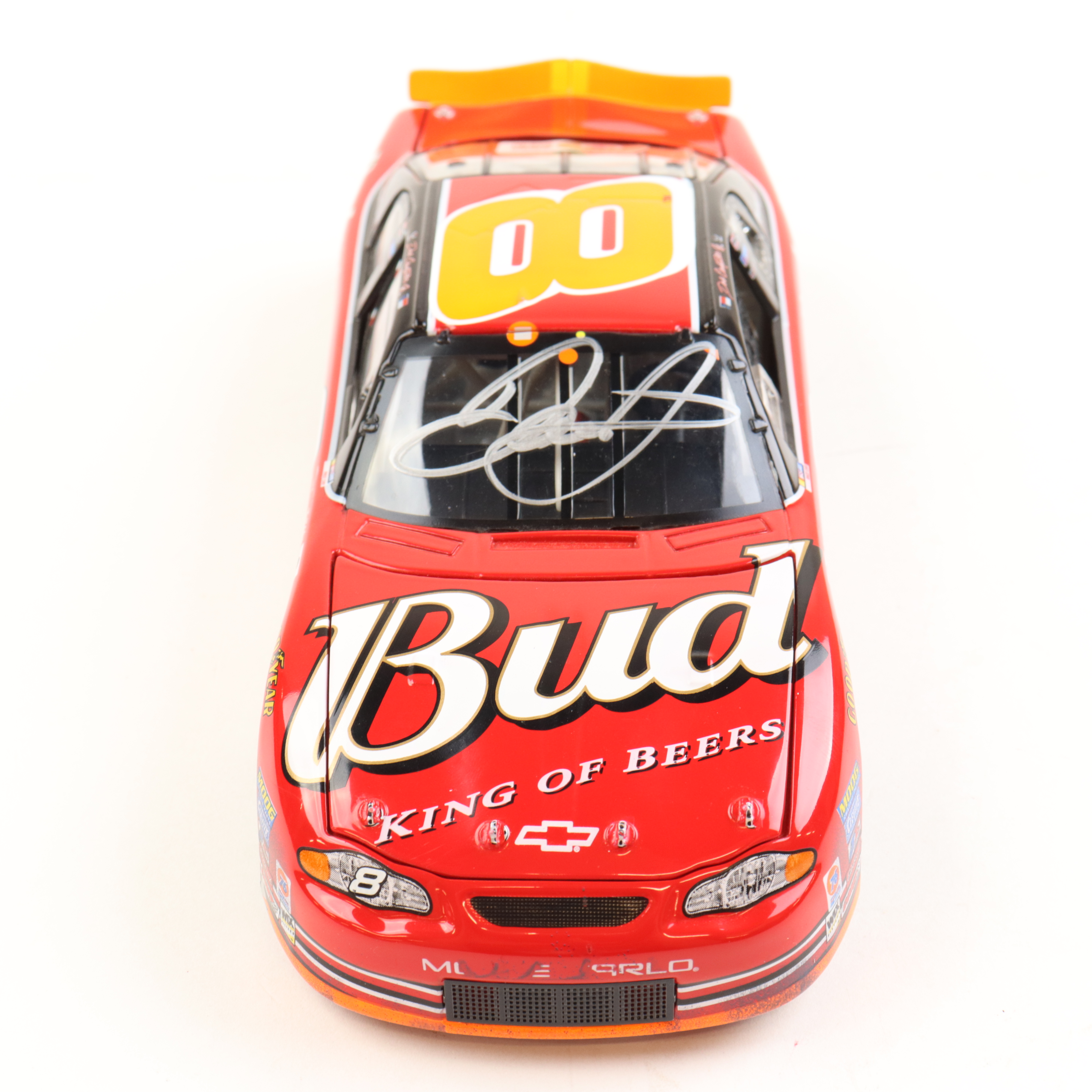 Dale Earnhardt Jr. Signed LE #8 Budweiser / 3rd Talladega Win / Raced Version 2002 Monte Carlo 1:24 Diecast Car (Beckett) at PristineAuction.com Dale Earnhardt Jr. Signed LE #8 Budweiser / 3rd Talladega Win / Raced Version 2002 Monte Carlo 1:24 Diecast Car (Beckett) at PristineAuction.com