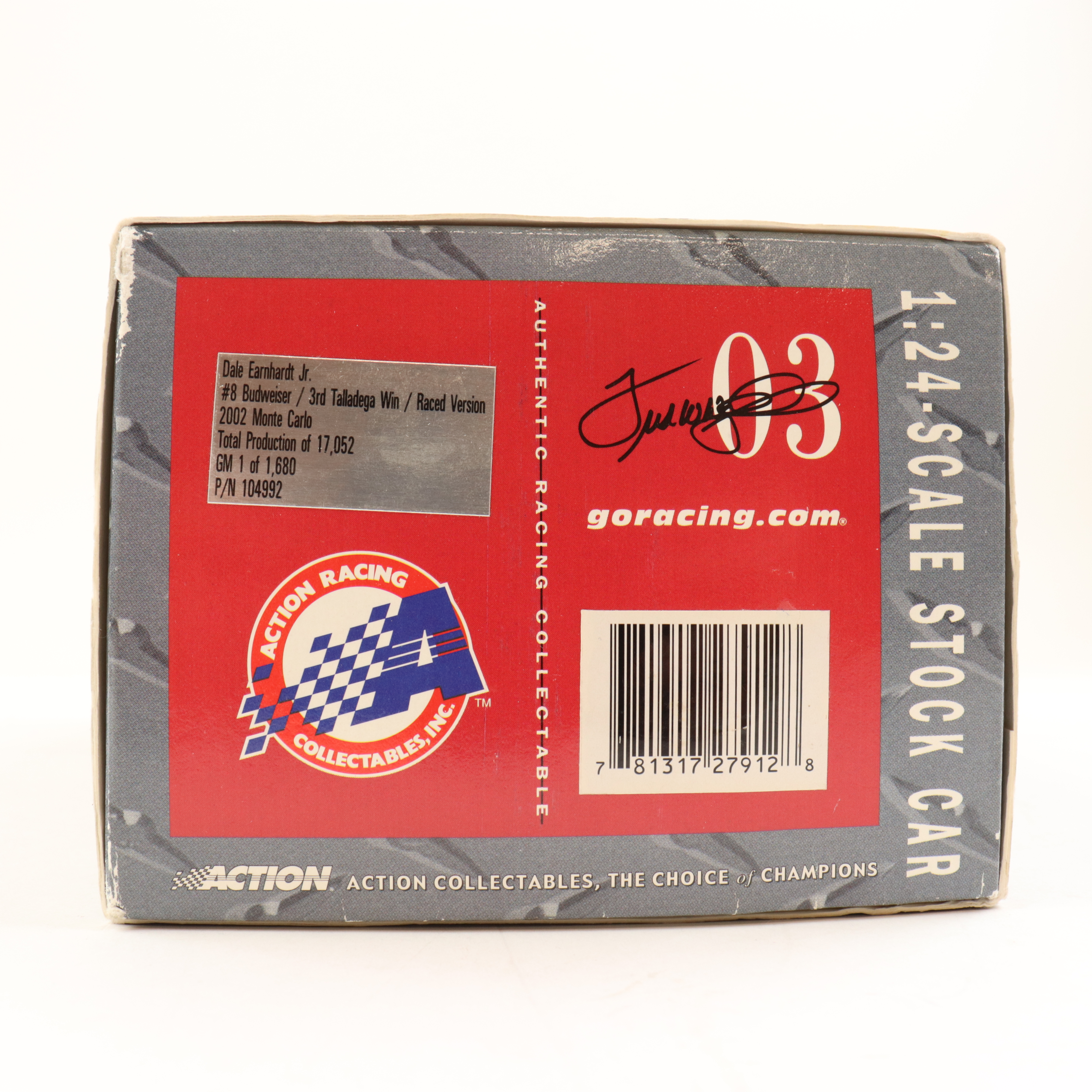 Dale Earnhardt Jr. Signed LE #8 Budweiser / 3rd Talladega Win / Raced Version 2002 Monte Carlo 1:24 Diecast Car (Beckett) at PristineAuction.com Dale Earnhardt Jr. Signed LE #8 Budweiser / 3rd Talladega Win / Raced Version 2002 Monte Carlo 1:24 Diecast Car (Beckett) at PristineAuction.com