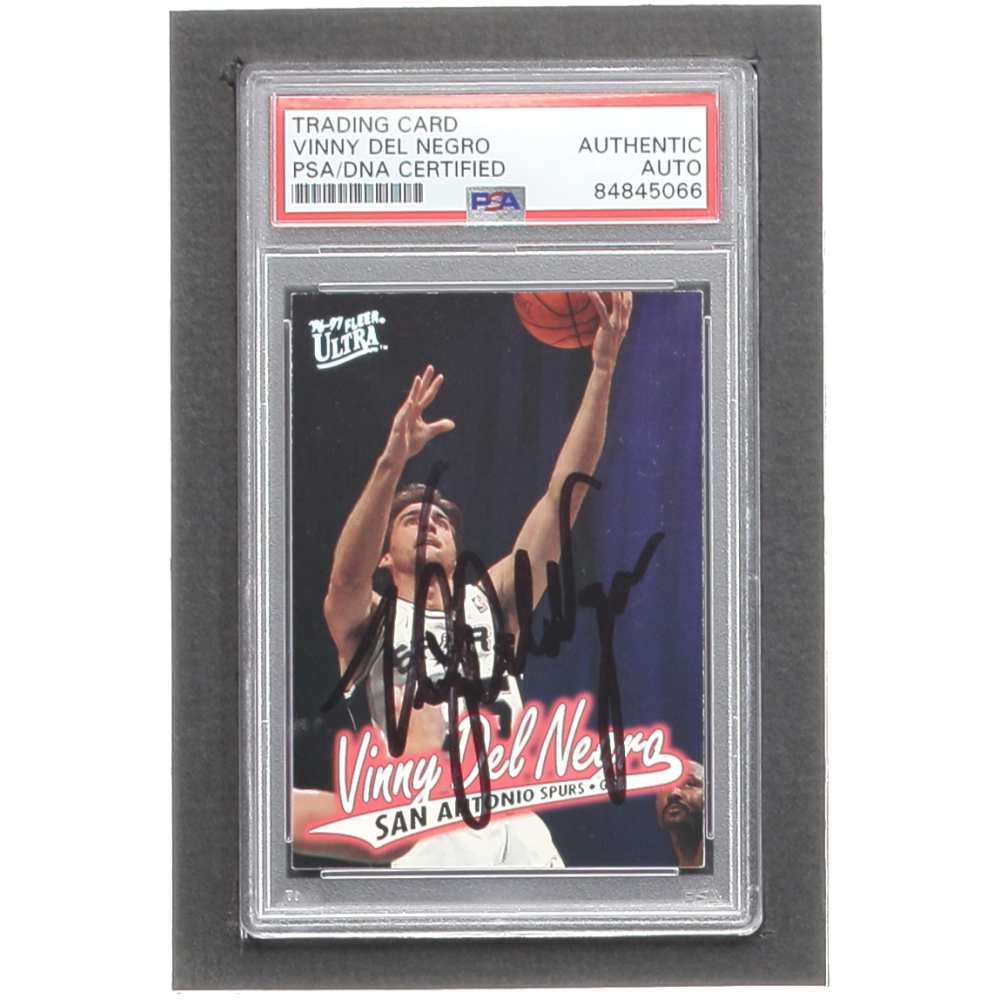 Vinny Del Negro Signed 1996-97 Ultra #98 (PSA) | Pristine Auction