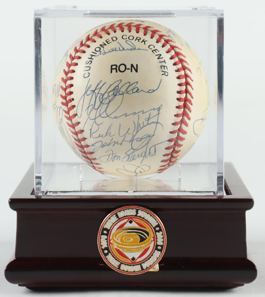 1994 Pirates ONL Baseball Team-Signed by (30) with Jay Bell, Jim Leyland, Andy Van Slyke, Lance Parrish with Display Case (PSA) at PristineAuction.com 1994 Pirates ONL Baseball Team-Signed by (30) with Jay Bell, Jim Leyland, Andy Van Slyke, Lance Parrish with Display Case (PSA) at PristineAuction.com