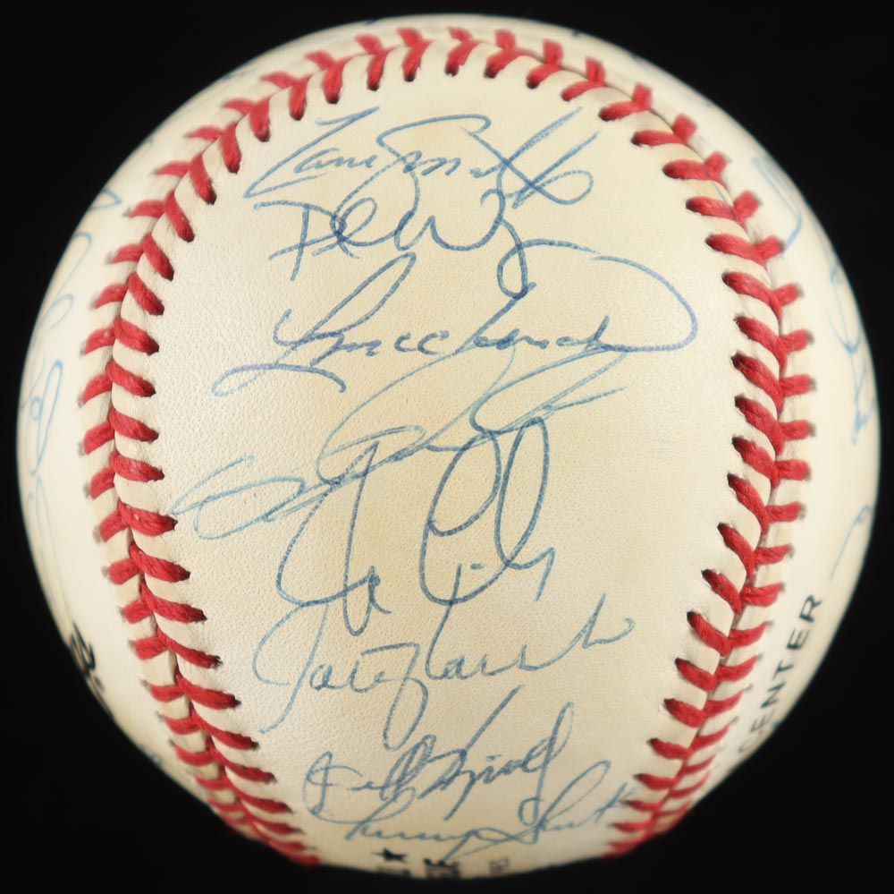 1994 Pirates ONL Baseball Team-Signed by (30) with Jay Bell, Jim Leyland, Andy Van Slyke, Lance Parrish with Display Case (PSA) at PristineAuction.com 1994 Pirates ONL Baseball Team-Signed by (30) with Jay Bell, Jim Leyland, Andy Van Slyke, Lance Parrish with Display Case (PSA) at PristineAuction.com