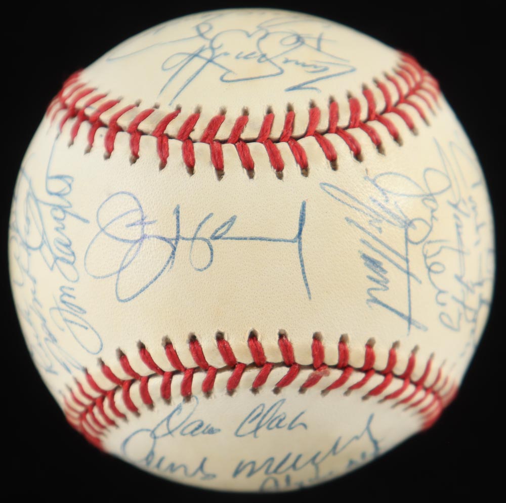1994 Pirates ONL Baseball Team-Signed by (30) with Jay Bell, Jim Leyland, Andy Van Slyke, Lance Parrish with Display Case (PSA) at PristineAuction.com 1994 Pirates ONL Baseball Team-Signed by (30) with Jay Bell, Jim Leyland, Andy Van Slyke, Lance Parrish with Display Case (PSA) at PristineAuction.com