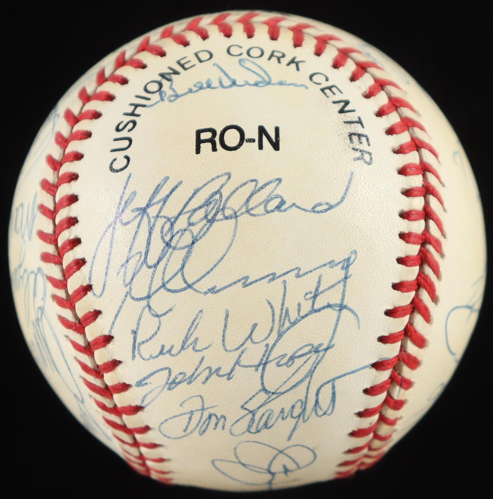 1994 Pirates ONL Baseball Team-Signed by (30) with Jay Bell, Jim Leyland, Andy Van Slyke, Lance Parrish with Display Case (PSA) at PristineAuction.com 1994 Pirates ONL Baseball Team-Signed by (30) with Jay Bell, Jim Leyland, Andy Van Slyke, Lance Parrish with Display Case (PSA) at PristineAuction.com
