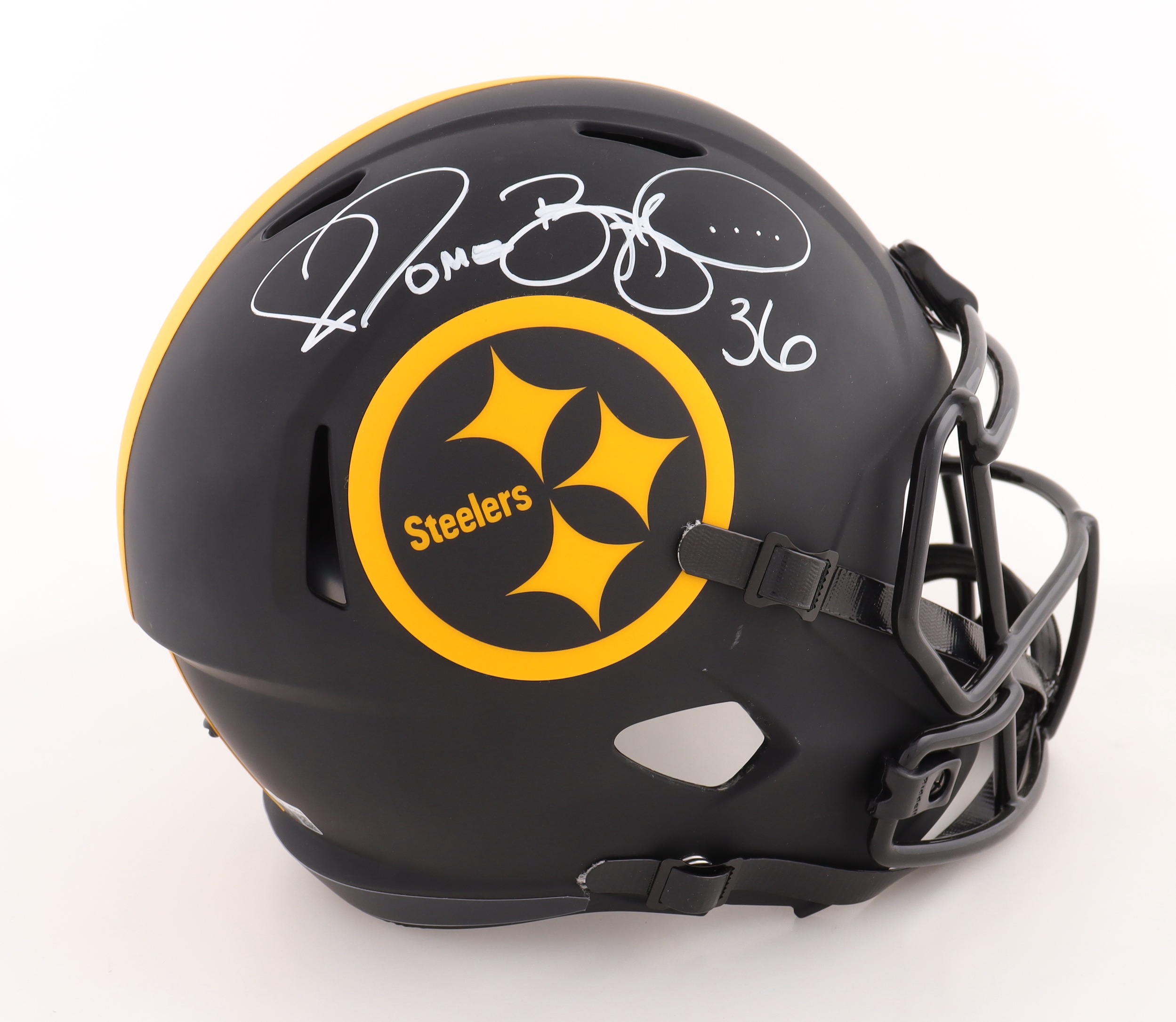 Jerome Bettis Signed Steelers Full-Size Eclipse Alternate Speed Helmet (Beckett) at PristineAuction.com Jerome Bettis Signed Steelers Full-Size Eclipse Alternate Speed Helmet (Beckett) at PristineAuction.com