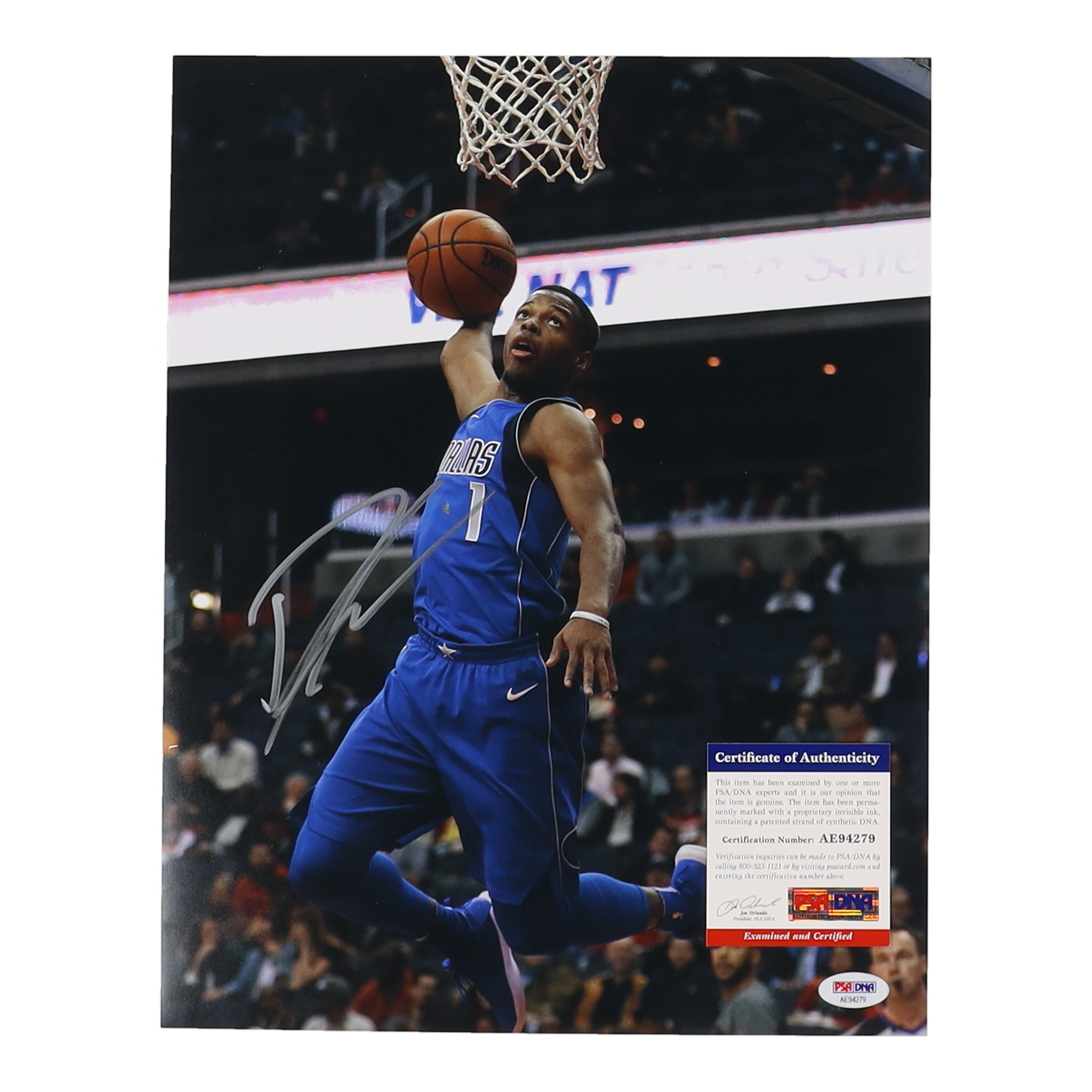 Dennis Smith Jr. Signed Mavericks 11x14 Photo (PSA) at PristineAuction.com Dennis Smith Jr. Signed Mavericks 11x14 Photo (PSA) at PristineAuction.com