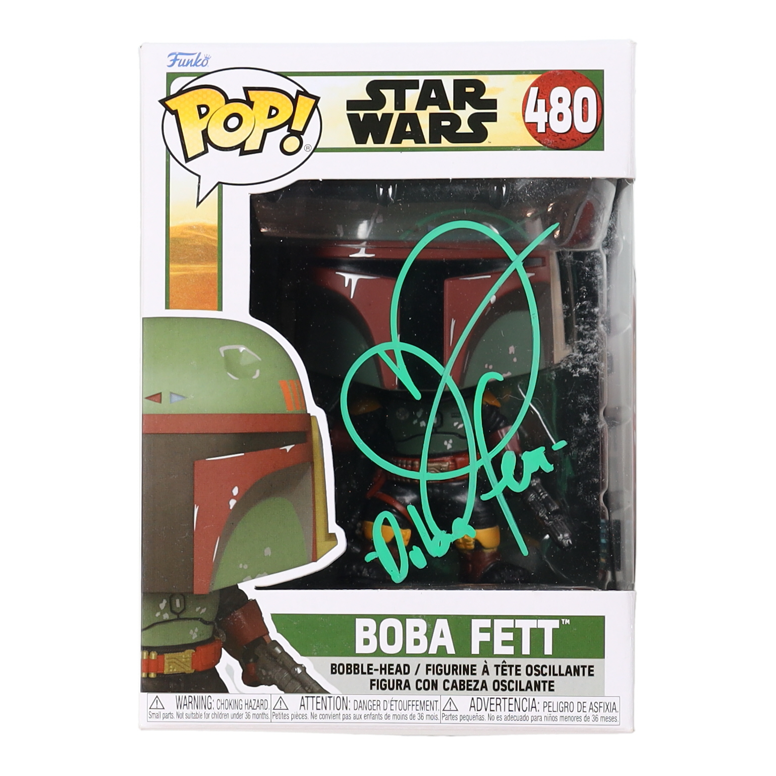 Daniel Logan Signed "Star Wars" Boba Fett #480 Funko Pop! Bobble-Head Vinyl Figure Inscribed "Boba Fett" (PA) at PristineAuction.com Daniel Logan Signed "Star Wars" Boba Fett #480 Funko Pop! Bobble-Head Vinyl Figure Inscribed "Boba Fett" (PA) at PristineAuction.com