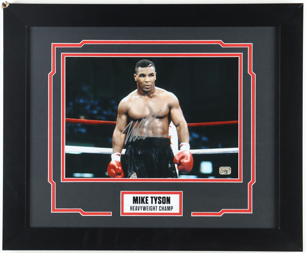 Mike Tyson Signed Custom Framed Photo Display (Tyson) at PristineAuction.com Mike Tyson Signed Custom Framed Photo Display (Tyson) at PristineAuction.com
