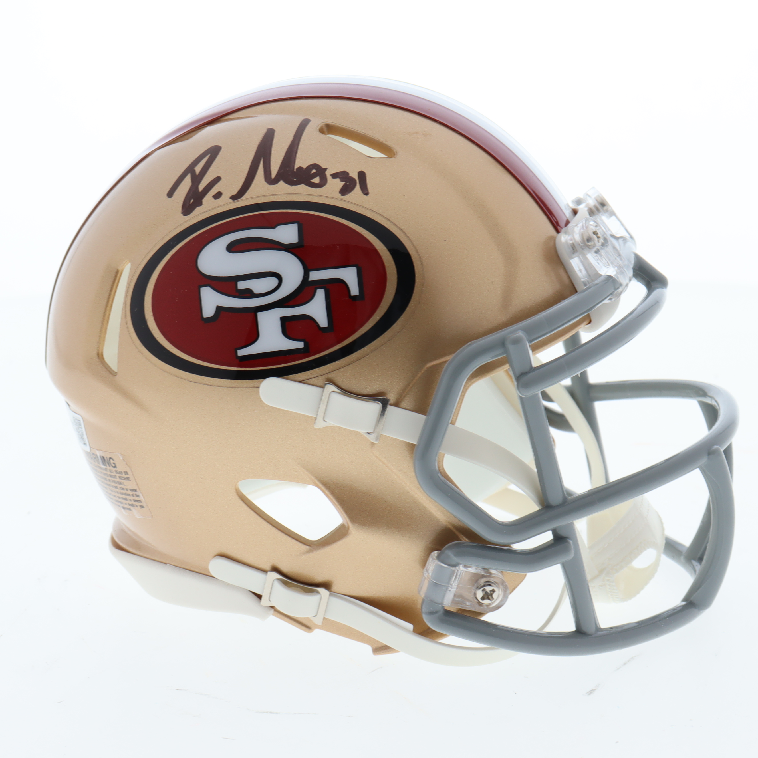 Raheem Mostert Signed 49ers Speed Mini Helmet (Fanatics) at PristineAuction.com Raheem Mostert Signed 49ers Speed Mini Helmet (Fanatics) at PristineAuction.com