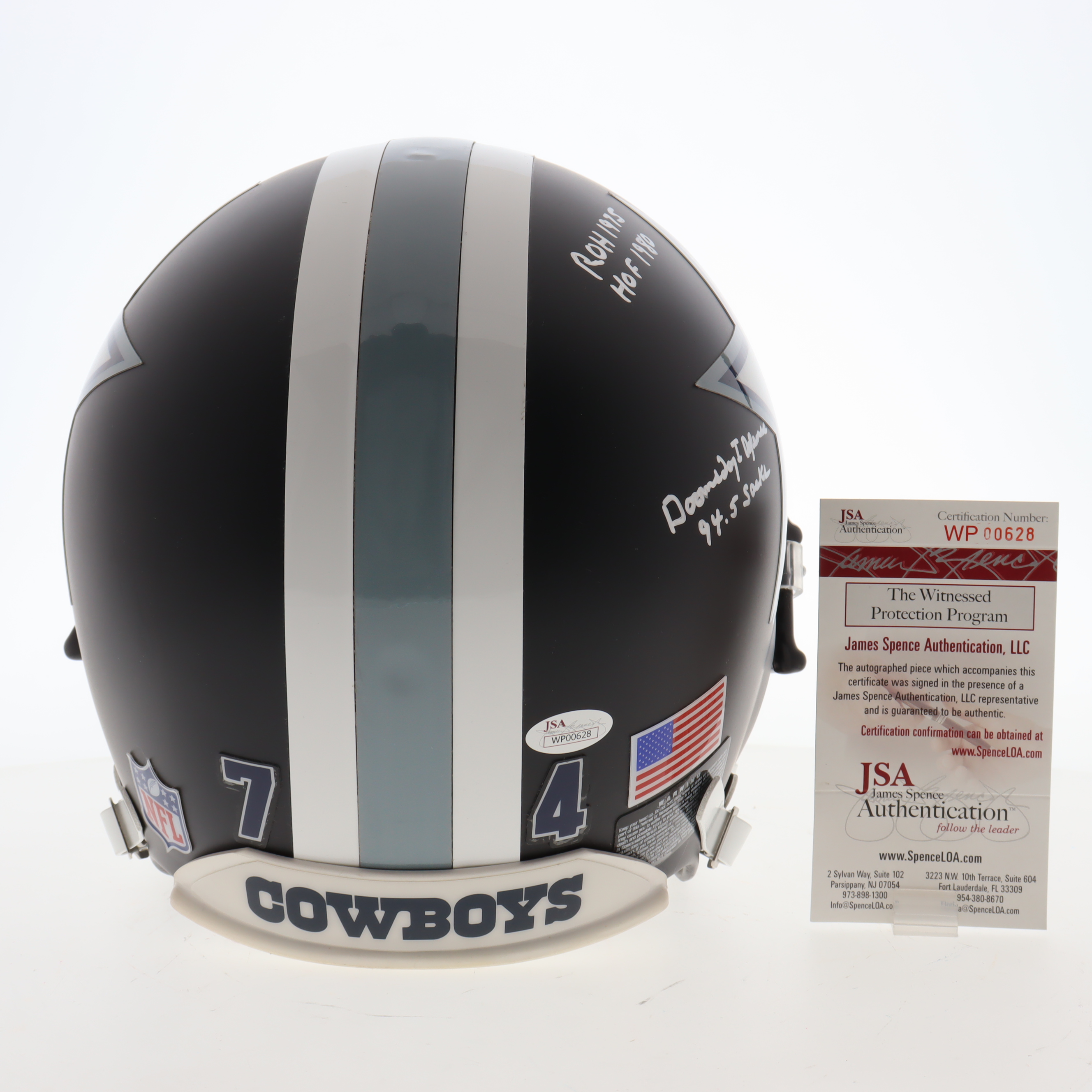 Bob Lilly Signed Cowboys Full-Size Authentic Helmet With Multiple Inscriptions (JSA) at PristineAuction.com Bob Lilly Signed Cowboys Full-Size Authentic Helmet With Multiple Inscriptions (JSA) at PristineAuction.com
