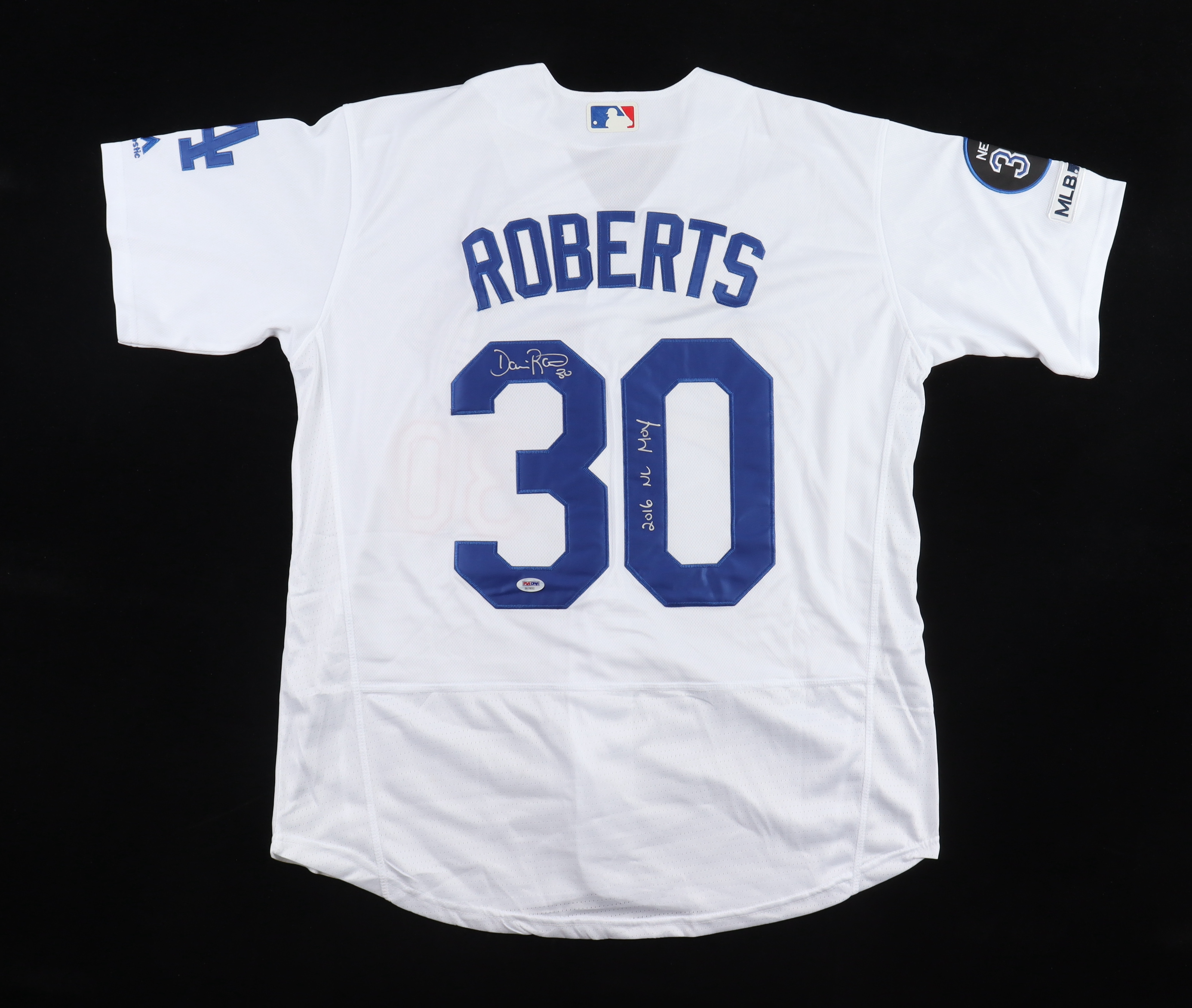 Dave Roberts Signed Dodgers Jersey Inscribed "2016 NL MOY" (PSA) at PristineAuction.com Dave Roberts Signed Dodgers Jersey Inscribed "2016 NL MOY" (PSA) at PristineAuction.com