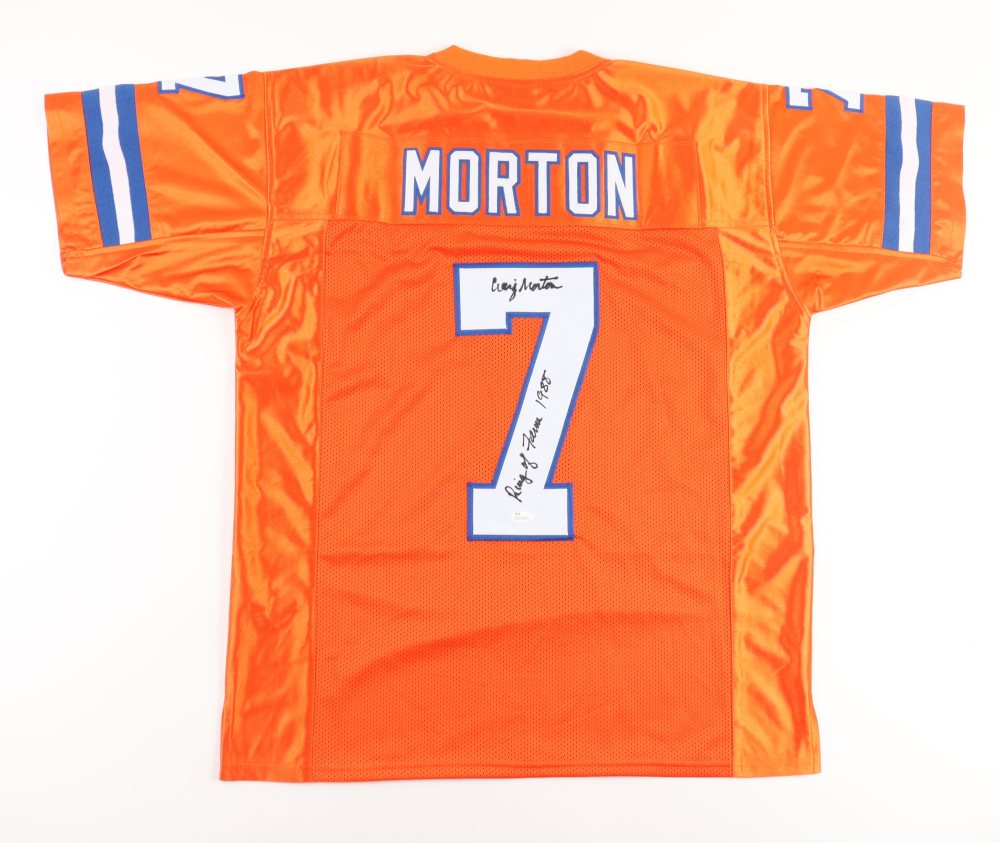 Craig Morton Signed Jersey Inscribed "Ring of Fame 1988" (JSA ...