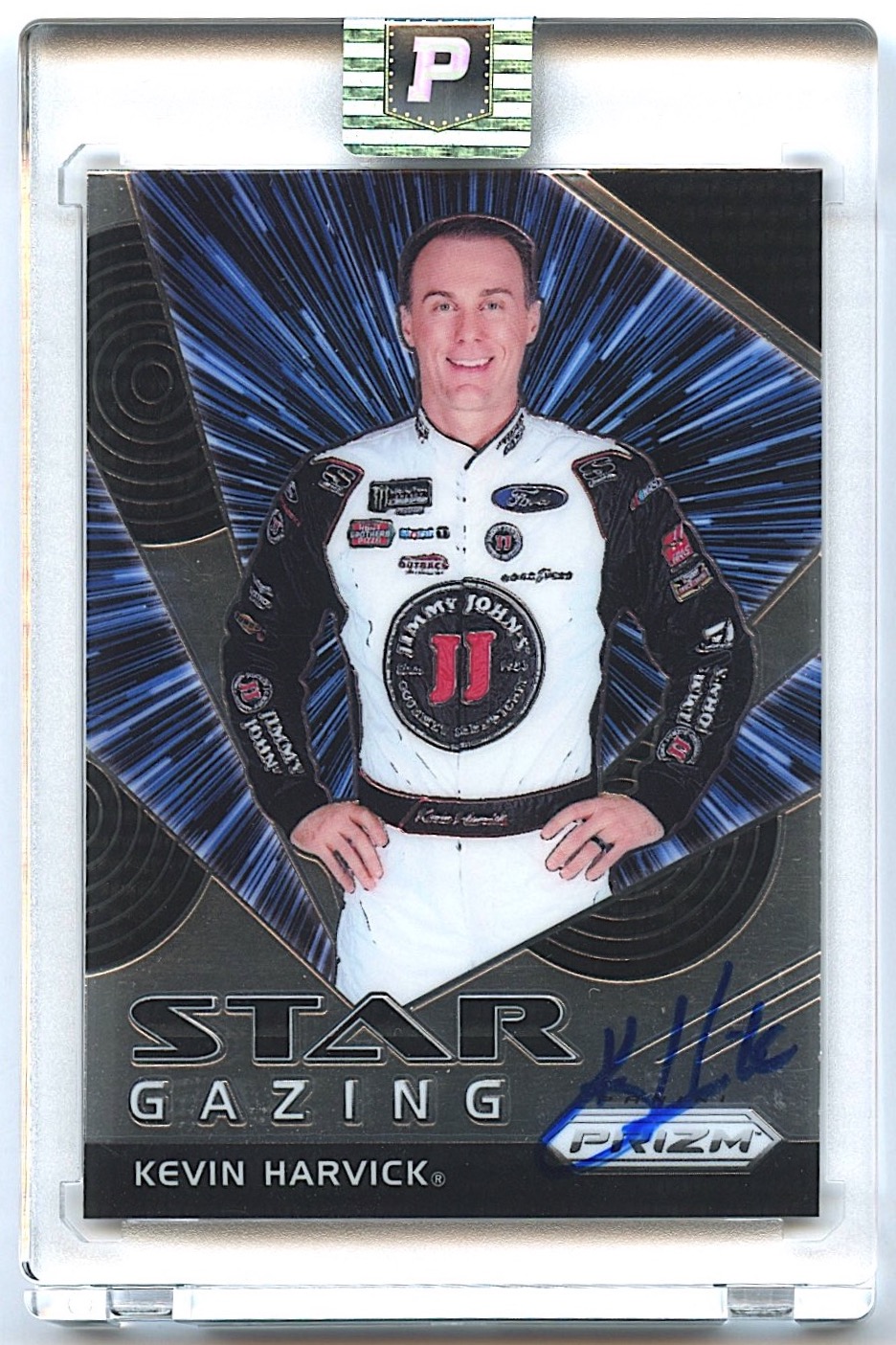 Kevin Harvick Signed 2018 Panini Prizm #70 Star Gazing (PA Encapsulated) at PristineAuction.com Kevin Harvick Signed 2018 Panini Prizm #70 Star Gazing (PA Encapsulated) at PristineAuction.com