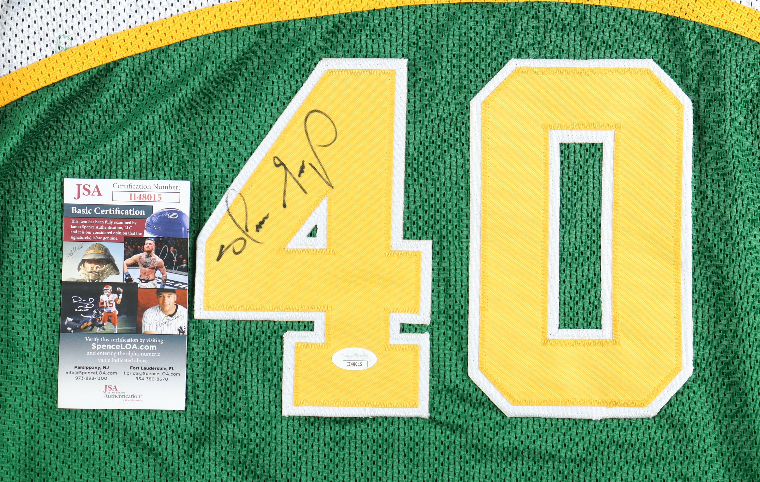 Shawn Kemp Signed Jersey (JSA) at PristineAuction.com Shawn Kemp Signed Jersey (JSA) at PristineAuction.com