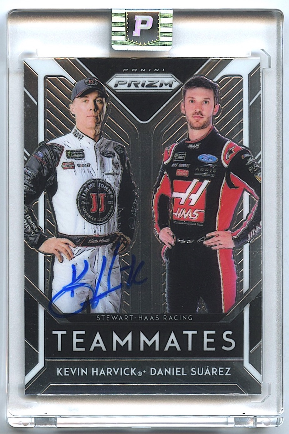 Kevin Harvick Signed 2019 Panini Prizm Teammates #6 (PA Encapsulated) at PristineAuction.com Kevin Harvick Signed 2019 Panini Prizm Teammates #6 (PA Encapsulated) at PristineAuction.com