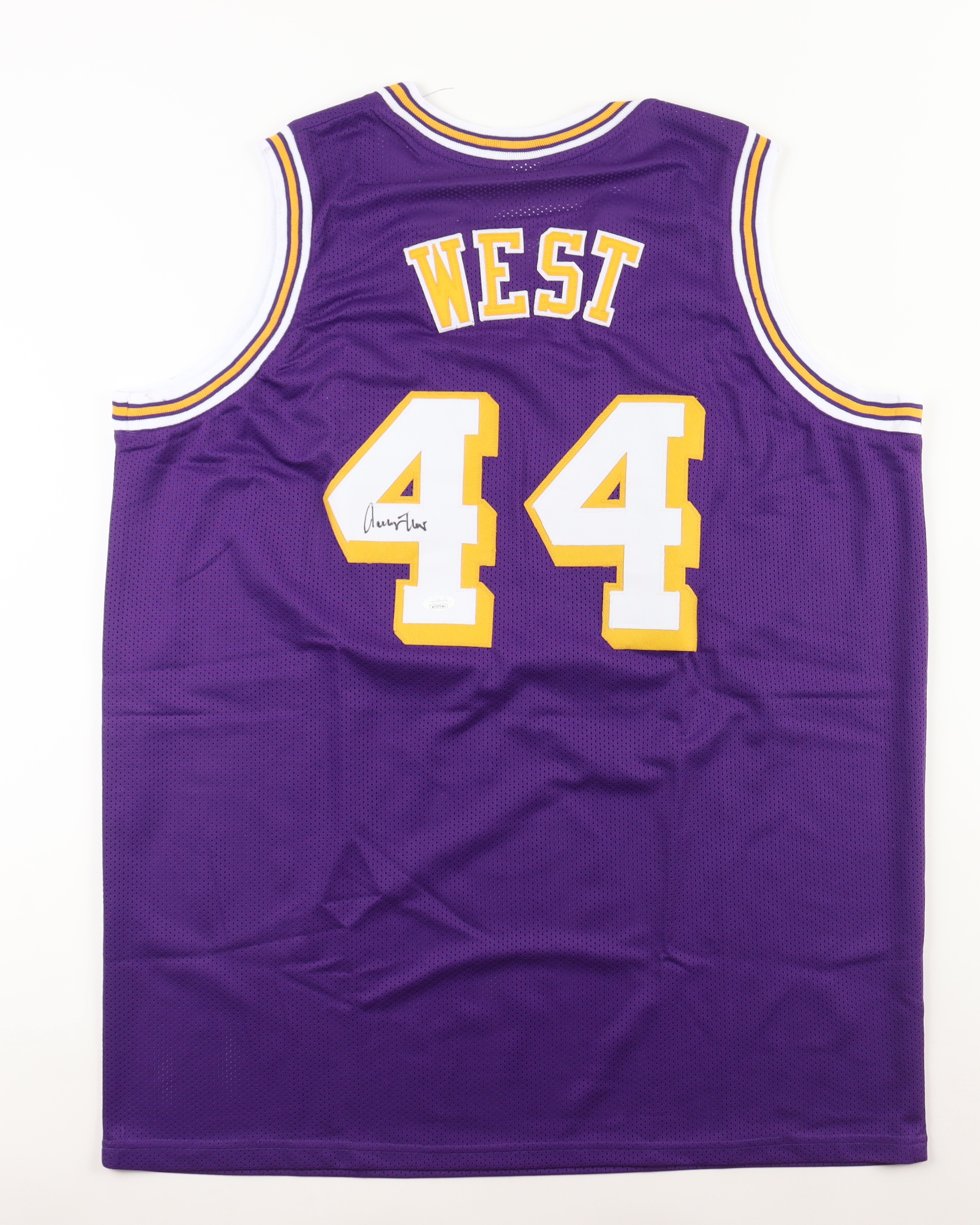 Jerry West Signed Jersey (JSA) at PristineAuction.com Jerry West Signed Jersey (JSA) at PristineAuction.com