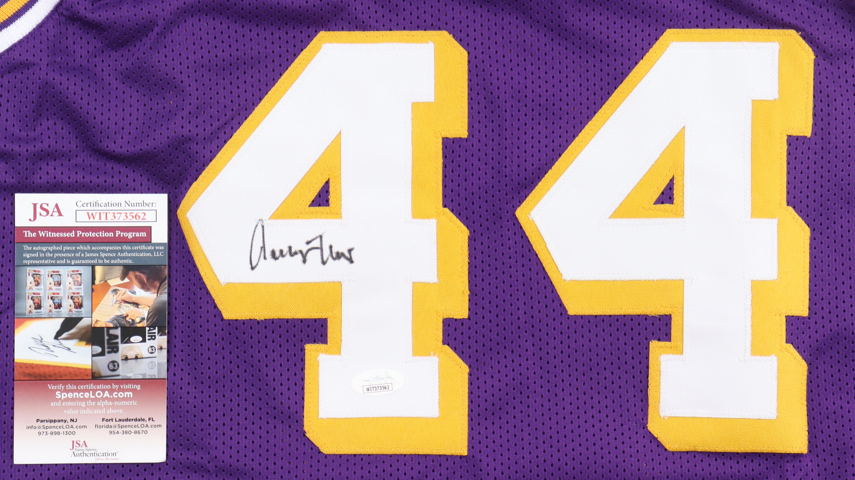 Jerry West Signed Jersey (JSA) at PristineAuction.com Jerry West Signed Jersey (JSA) at PristineAuction.com