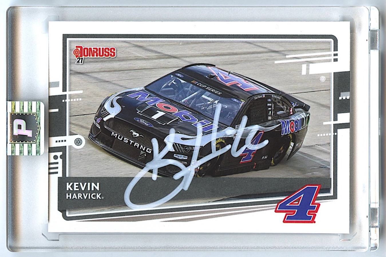 Kevin Harvick Signed 2021 Donruss #121 (PA Encapsulated) at PristineAuction.com Kevin Harvick Signed 2021 Donruss #121 (PA Encapsulated) at PristineAuction.com