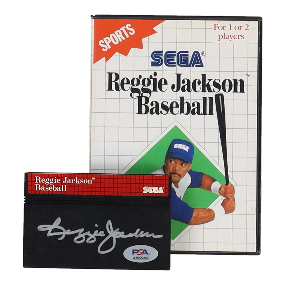 Reggie Jackson Signed "Reggie Jackson Baseball" Sega Master System