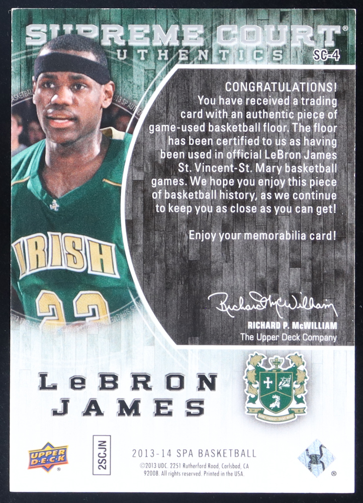 LeBron James 2013 SP Authentic Golf 直筆サイン（10枚限定） LeBron James SPA SP Authentic 2013-14 #14
