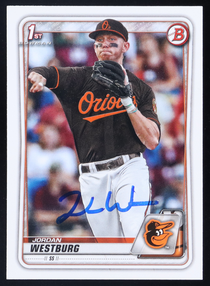 Jordan Westburg Signed 2020 Bowman Draft 1st Edition #BD111 (JSA) at PristineAuction.com Jordan Westburg Signed 2020 Bowman Draft 1st Edition #BD111 (JSA) at PristineAuction.com