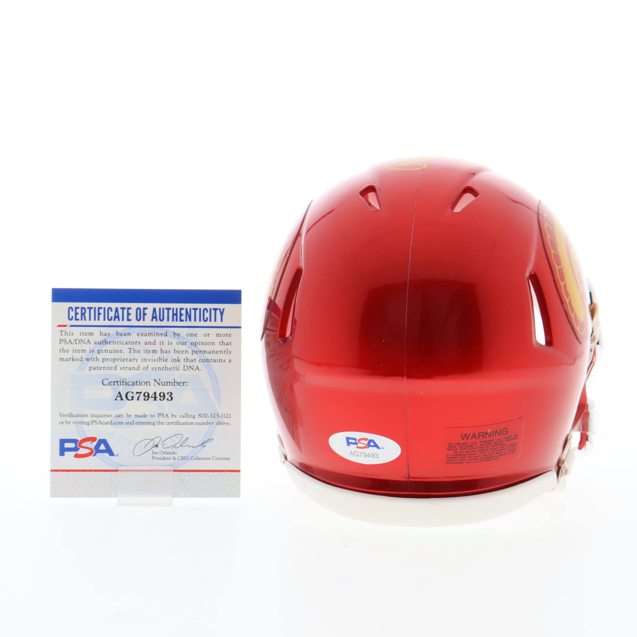 O. J. Simpson Signed USC Trojans Speed Mini Helmet Inscribed "Heisman 68" (PSA) at PristineAuction.com O. J. Simpson Signed USC Trojans Speed Mini Helmet Inscribed "Heisman 68" (PSA) at PristineAuction.com