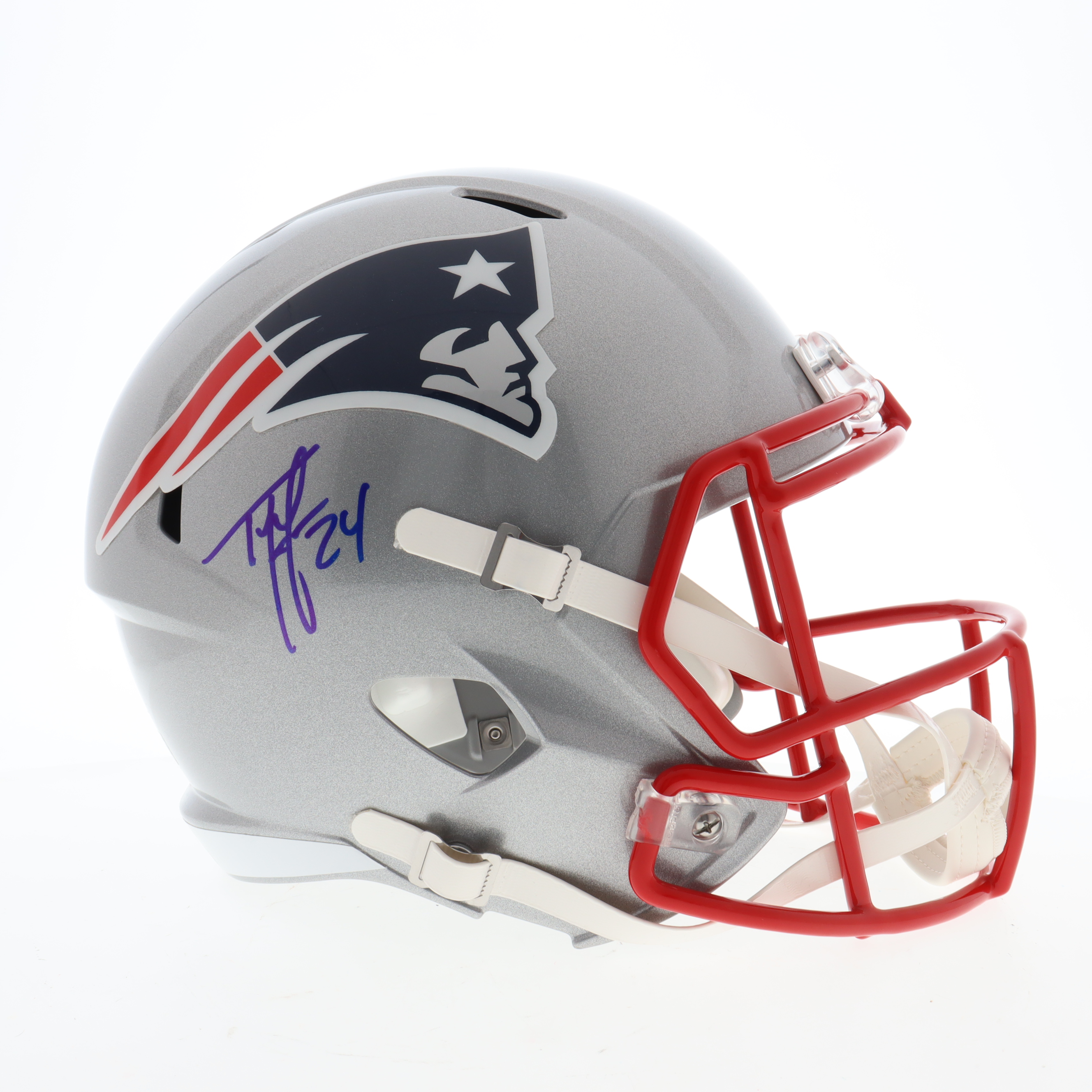 Ty Law Signed Patriots Full-Size Speed Helmet (Beckett) at PristineAuction.com Ty Law Signed Patriots Full-Size Speed Helmet (Beckett) at PristineAuction.com
