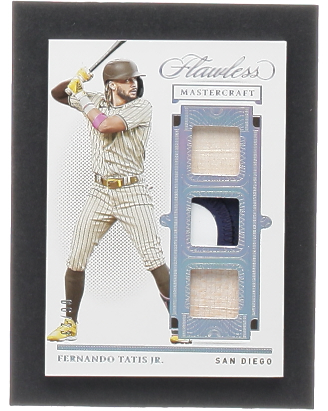 Mastercraft Relic Model Collection Fernando Tatis Jr. 2021 Panini Flawless Mastercraft Triple Relics #33 ...