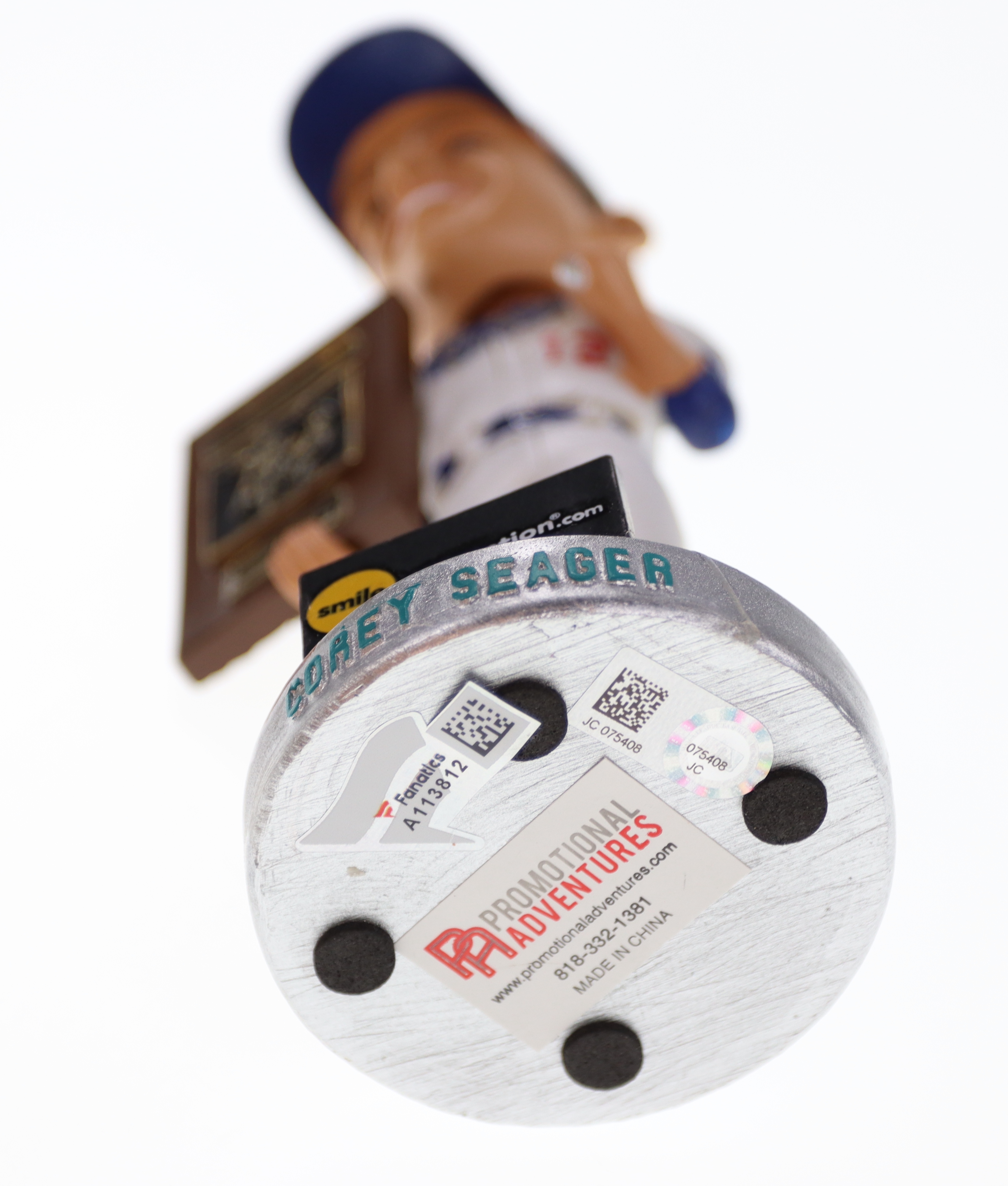 Corey Seager Signed "Rancho Cucamonga Quakes" Smile Generation Bobblehead (Fanatics & MLB) at PristineAuction.com Corey Seager Signed "Rancho Cucamonga Quakes" Smile Generation Bobblehead (Fanatics & MLB) at PristineAuction.com