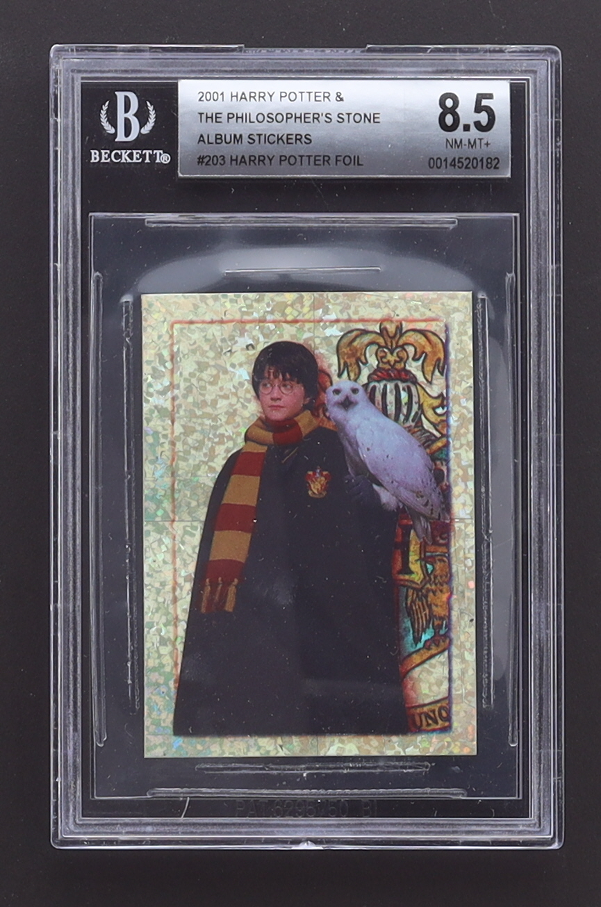 Harry Potter 2001 Harry Potter and the Philosopher's Stone Album Stickers #203 Sticker 203 (BGS 8.5) at PristineAuction.com Harry Potter 2001 Harry Potter and the Philosopher's Stone Album Stickers #203 Sticker 203 (BGS 8.5) at PristineAuction.com