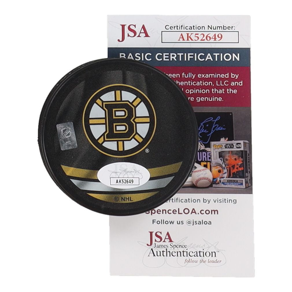 Jeremy Swayman Signed Bruins Logo Hockey Puck (JSA) at PristineAuction.com Jeremy Swayman Signed Bruins Logo Hockey Puck (JSA) at PristineAuction.com