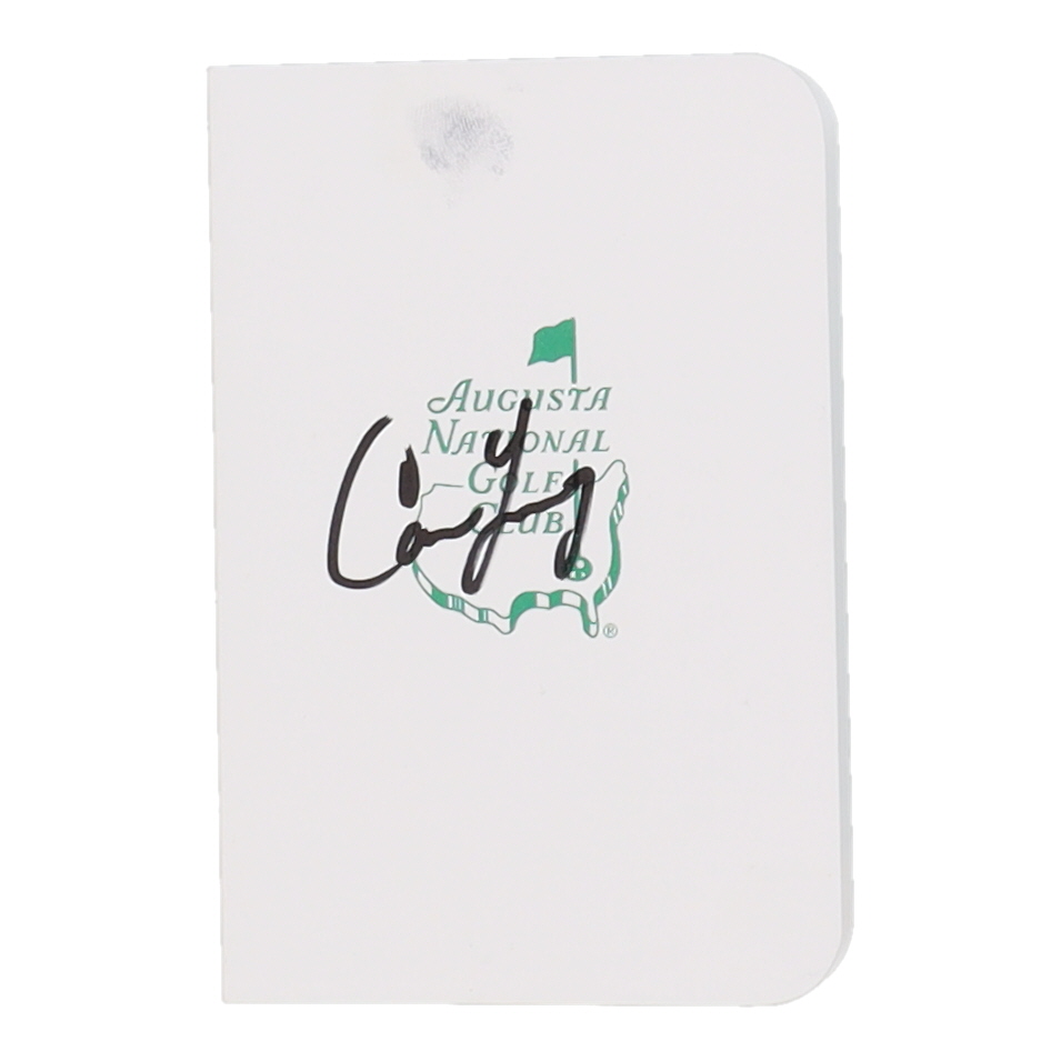 Cameron Young Signed Augusta National Masters Score Card (JSA ...
