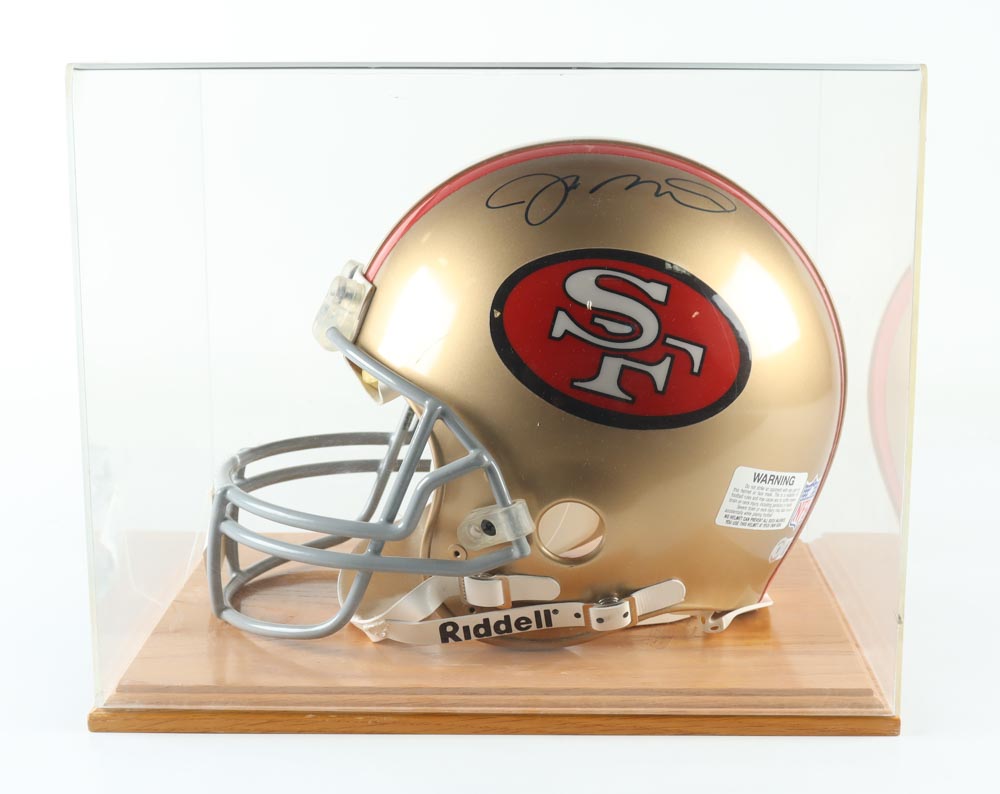 Joe Montana Signed 49ers Full-Size Authentic On-Field Throwback Helmet With Display Case (Beckett) at PristineAuction.com Joe Montana Signed 49ers Full-Size Authentic On-Field Throwback Helmet With Display Case (Beckett) at PristineAuction.com
