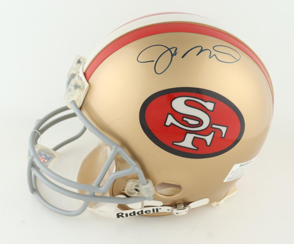 Joe Montana Signed 49ers Full-Size Authentic On-Field Throwback Helmet With Display Case (Beckett) at PristineAuction.com Joe Montana Signed 49ers Full-Size Authentic On-Field Throwback Helmet With Display Case (Beckett) at PristineAuction.com